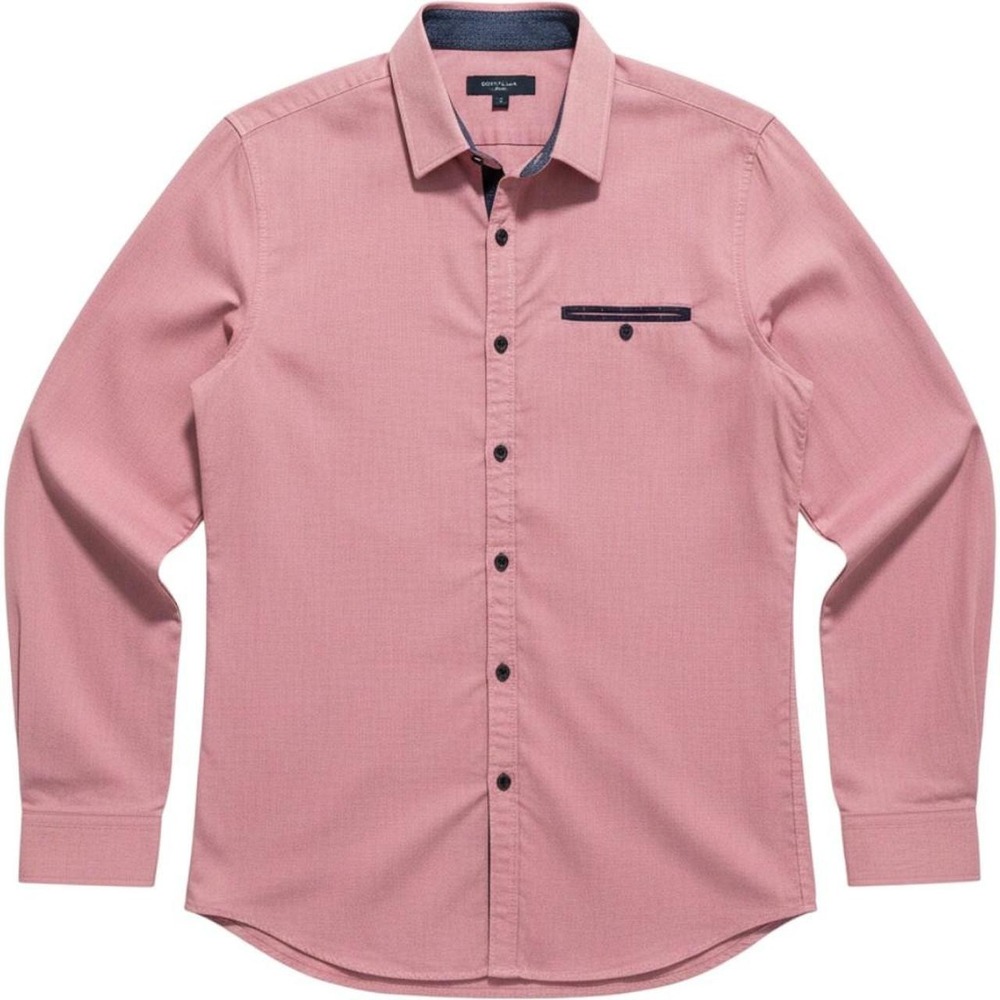 Craft‎ + Flow men's button-up shirt in a dusty rose / mauve